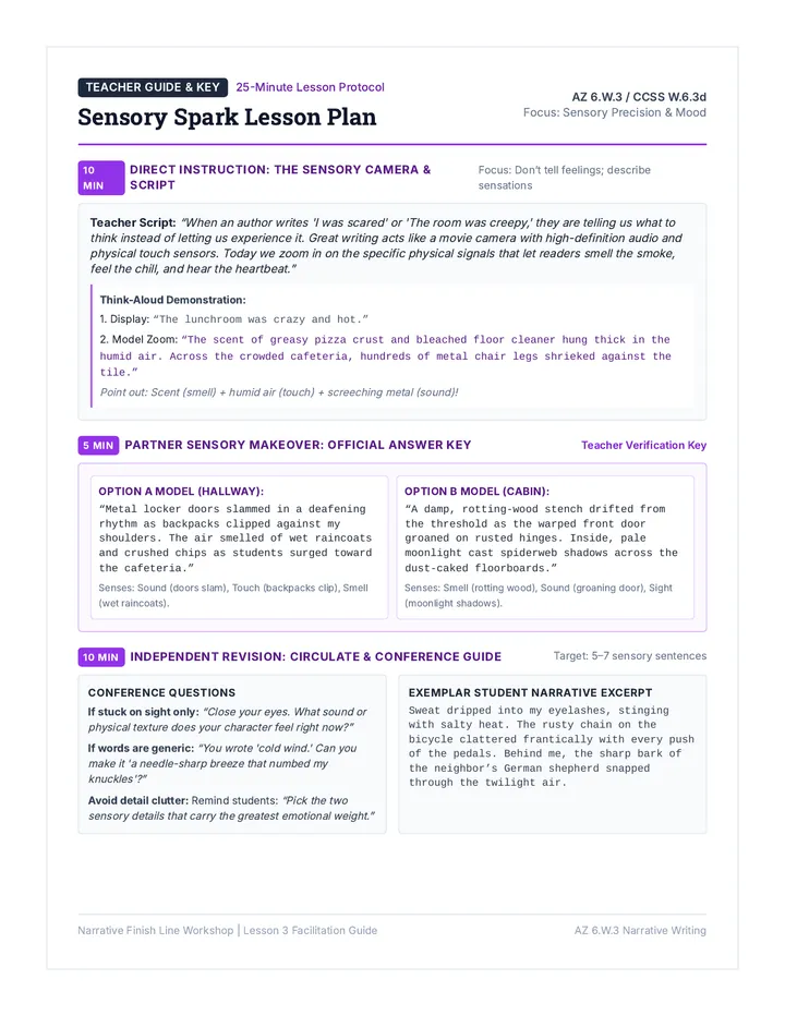 Sensory Spark Teacher Guide