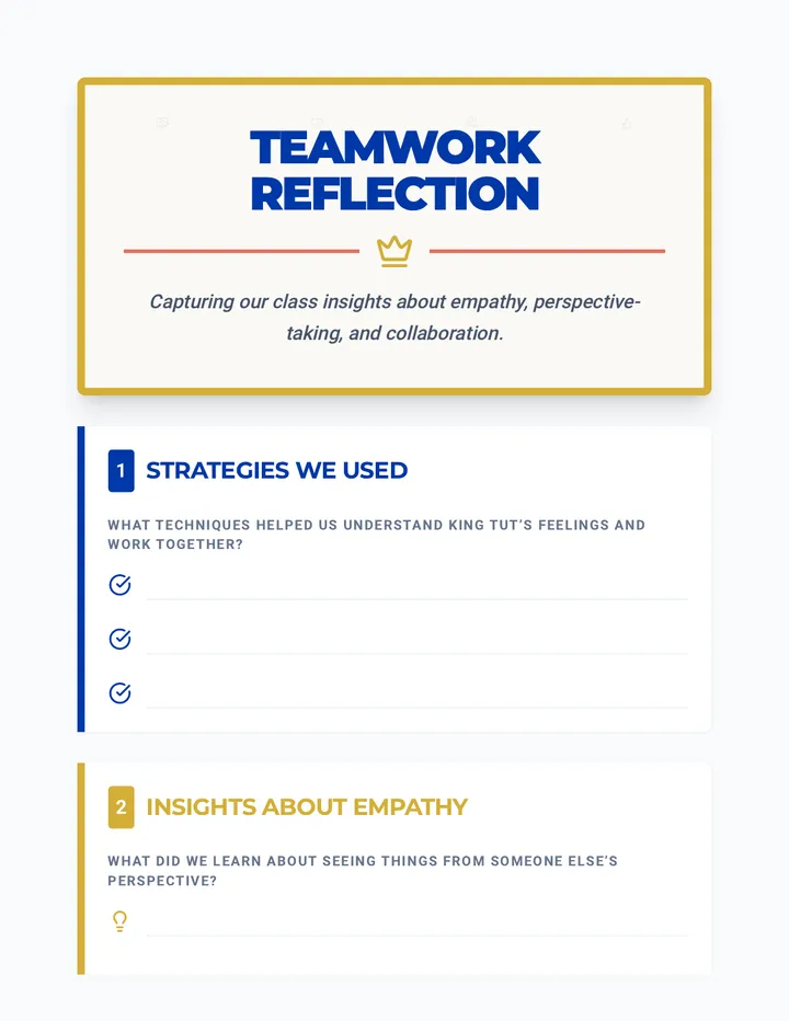 Teamwork Reflection Poster