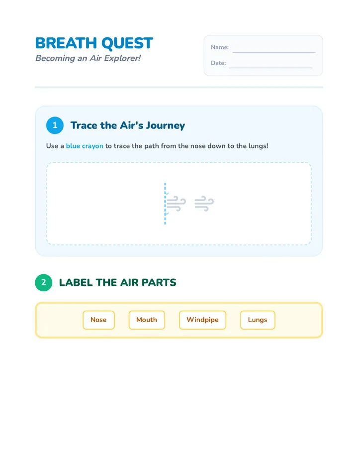 Breath Quest Worksheet