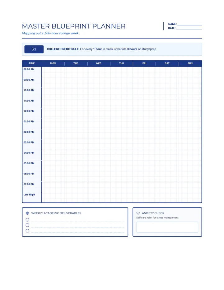 Master Blueprint Planner