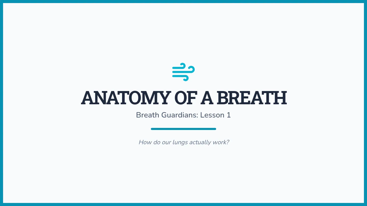 Anatomy of a Breath Slides