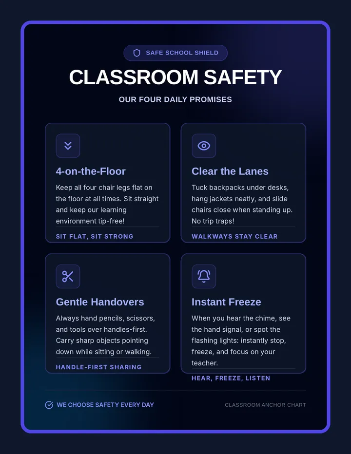 Classroom Safety Poster