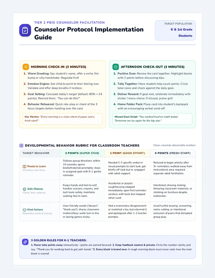 Counselor Protocol Implementation Guide