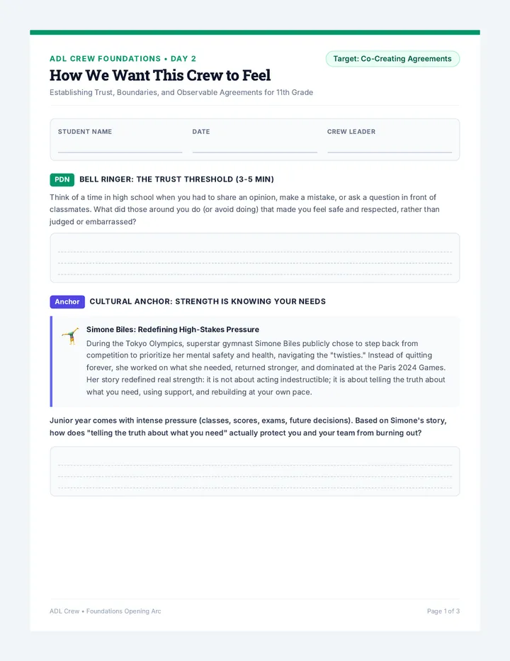 Crew Trust Handout