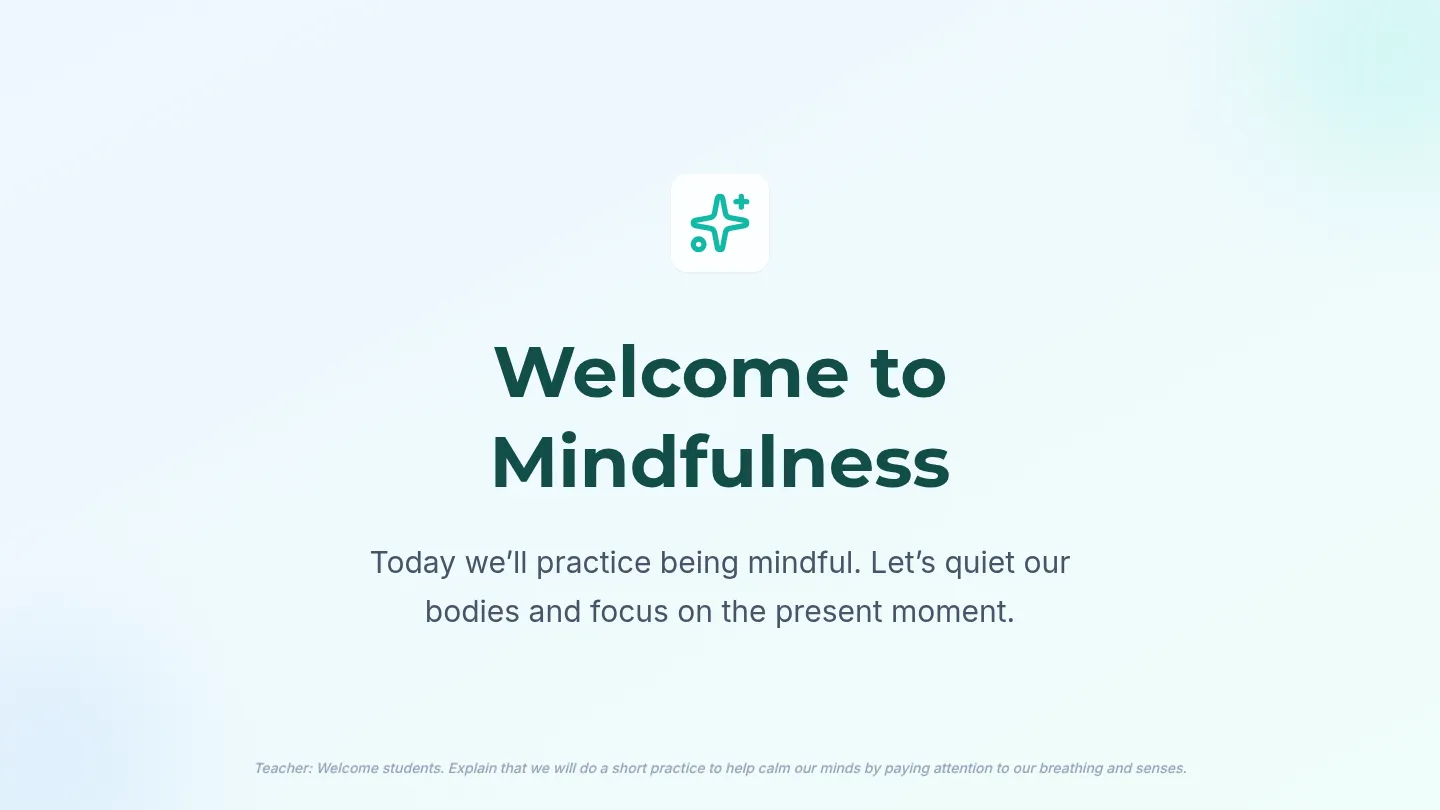 Mindfulness Station Slides