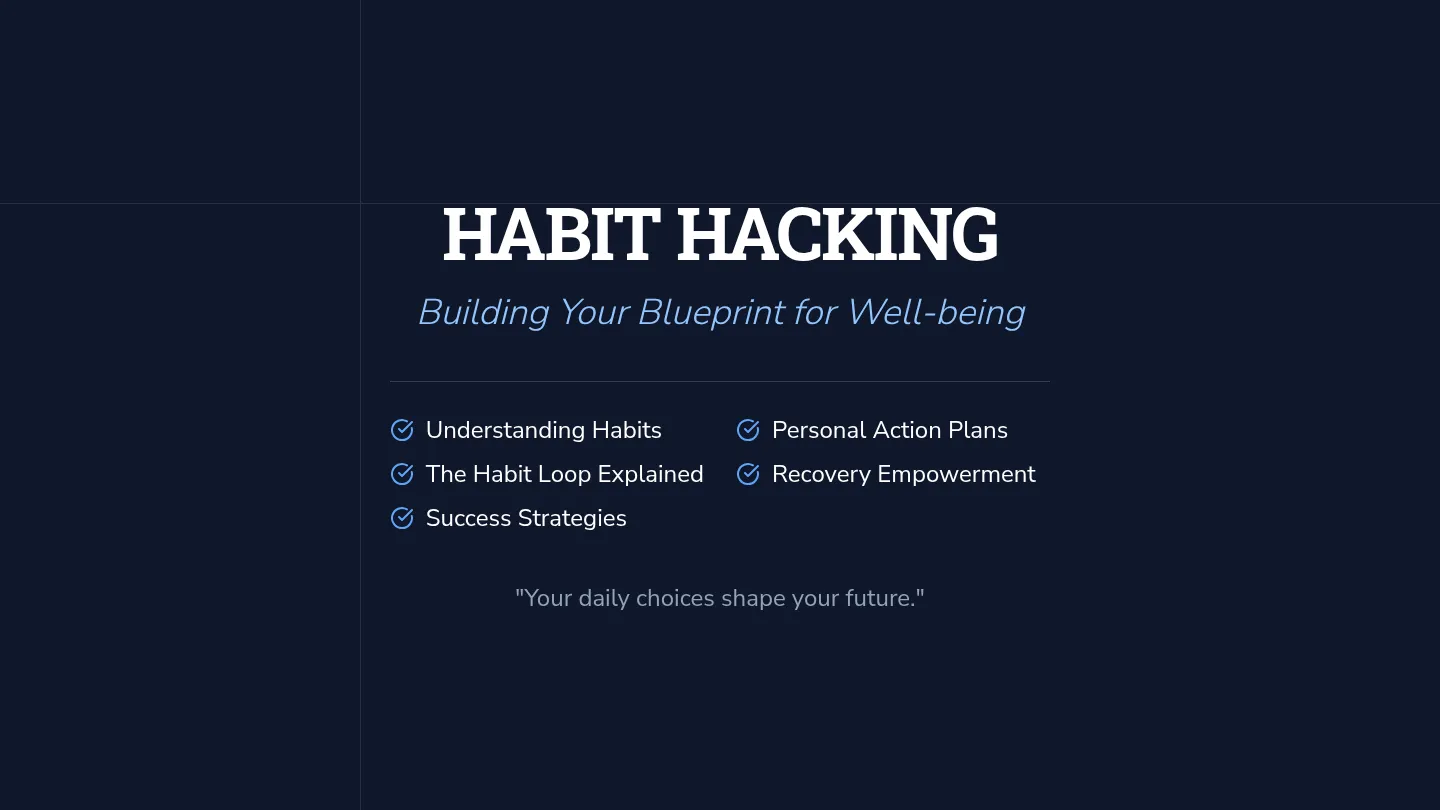 Habit Hacking Slides