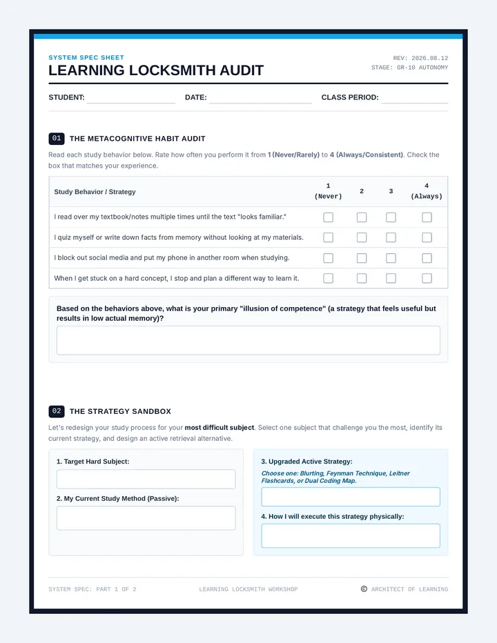Learning Locksmith Student Activities