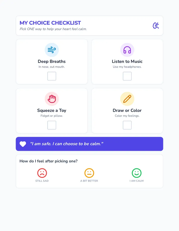 My Choice Checklist