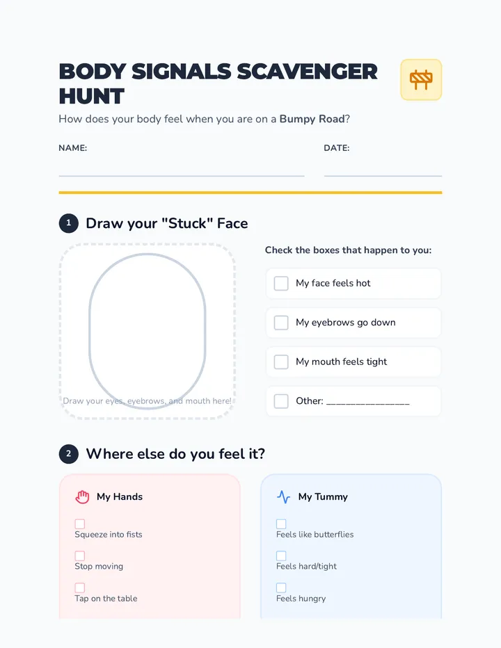 Stuck Signals Worksheet