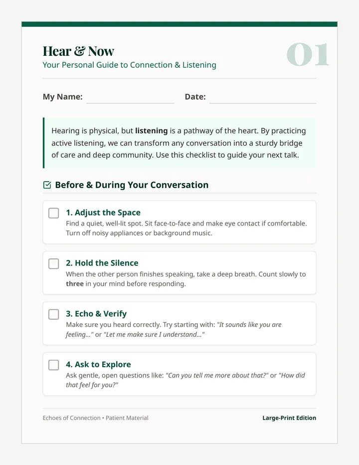 Hear and Now Handout
