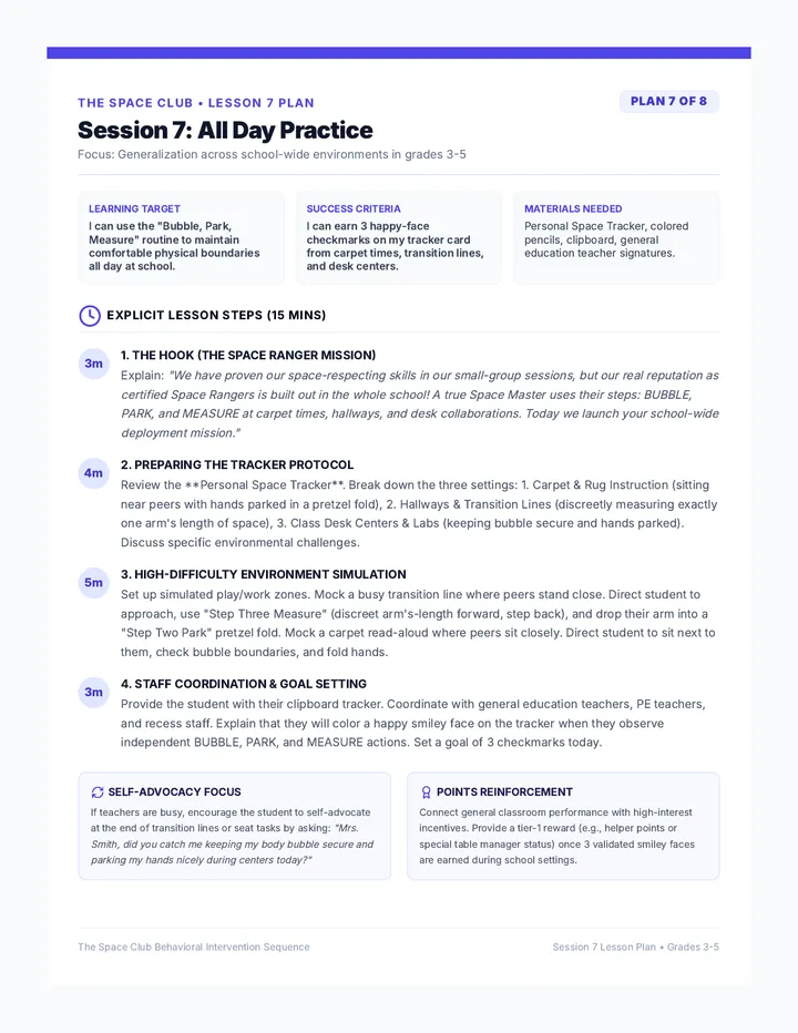 All Day Practice Lesson Plan