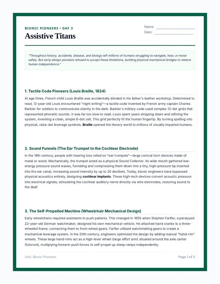 Assistive Titans Passage