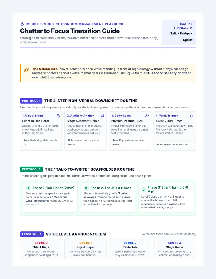 Chatter to Focus Teacher Guide