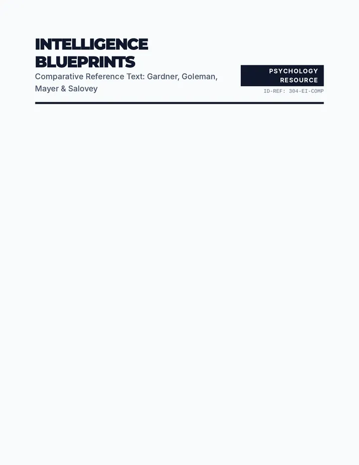 Intelligence Blueprints Reference
