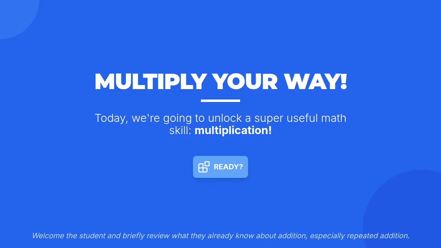 Multiply Your Way Slide Deck