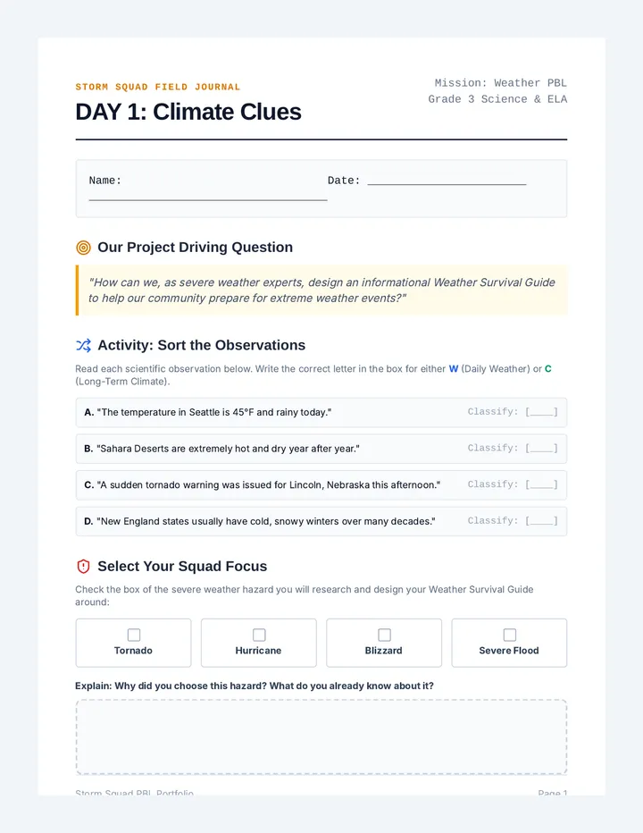Climate Clues Journal