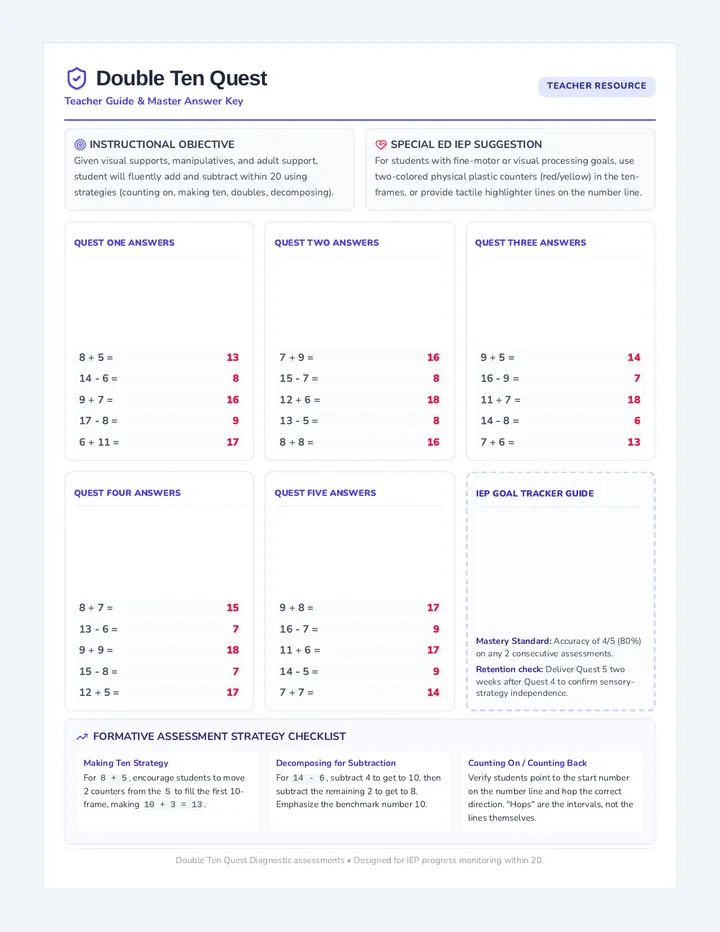 Quest Master Answer Key