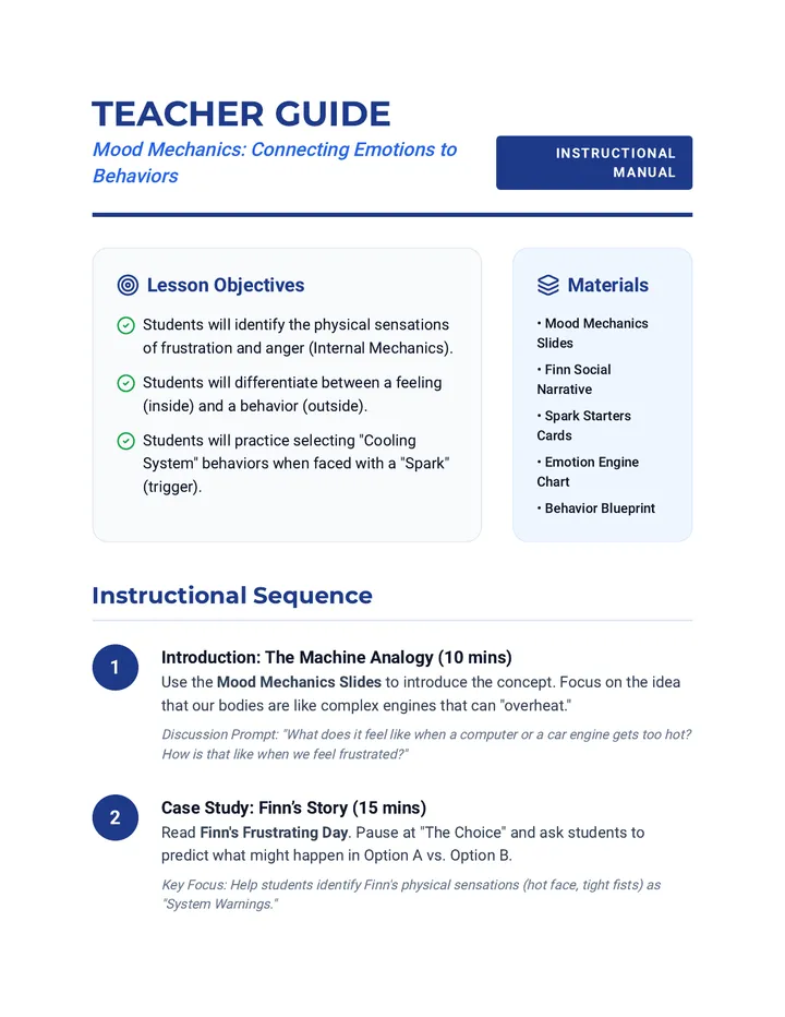 Mood Mechanics Teacher Guide