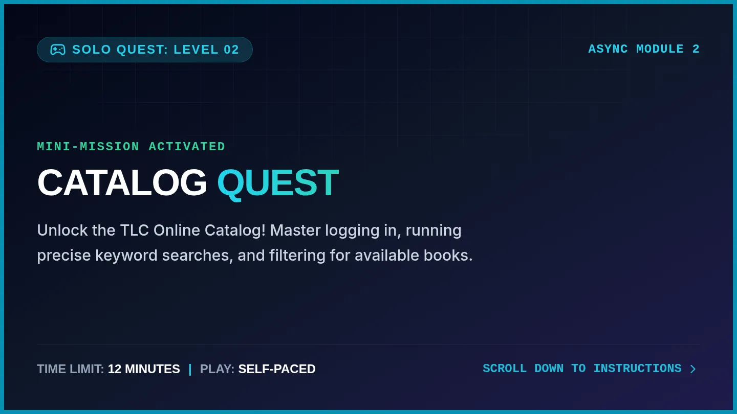 Catalog Quest Slide Deck