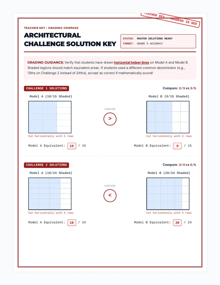 Blueprint Battles Answer Key