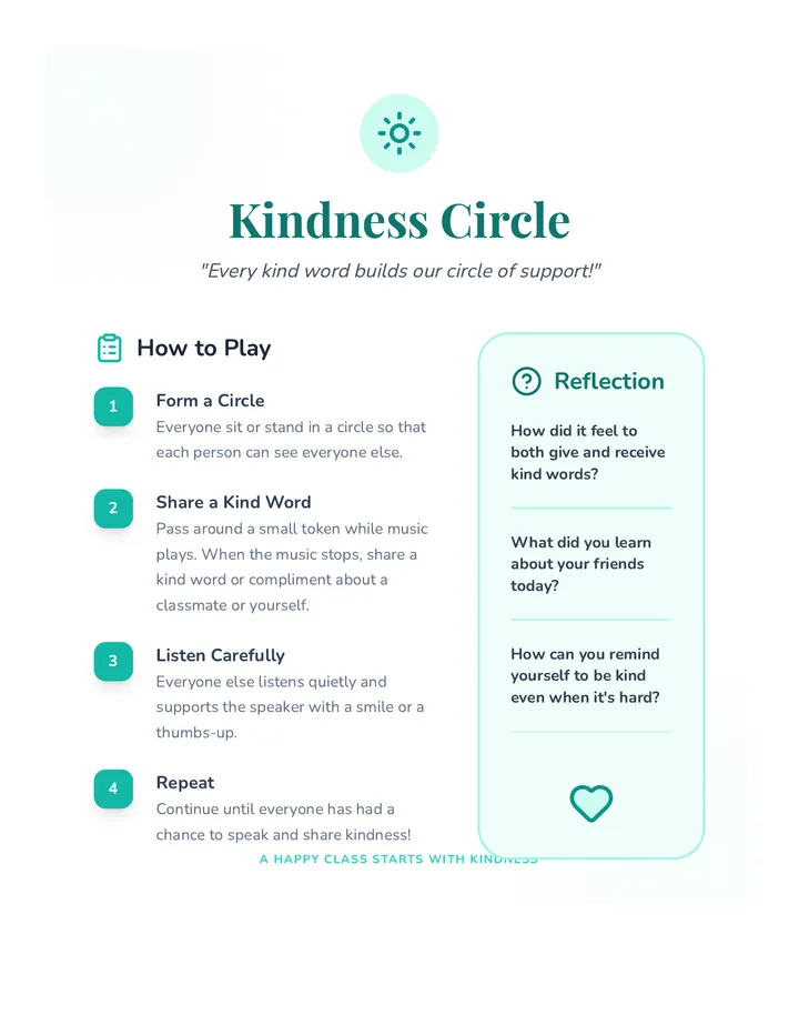 Kindness Circle Poster