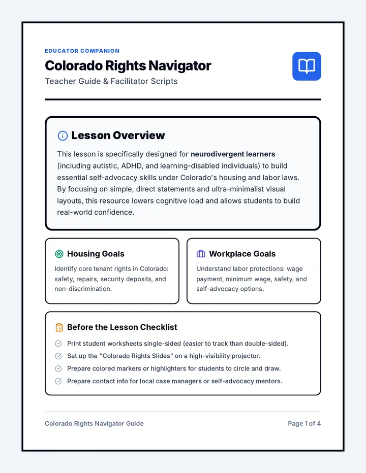 Colorado Rights Teacher Guide