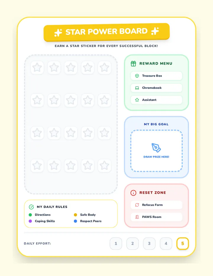 Star Power Token Board Activity