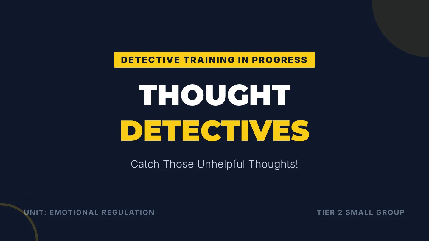 Thought Detectives Introduction Slides