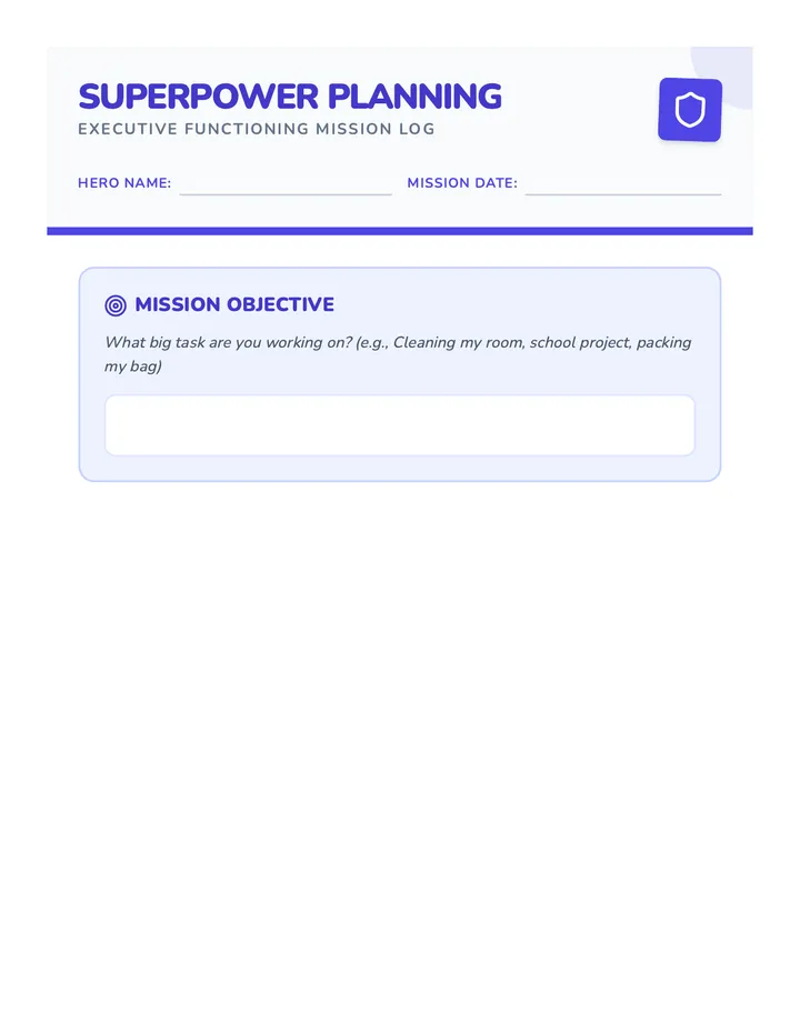 Superpower Planning Worksheet