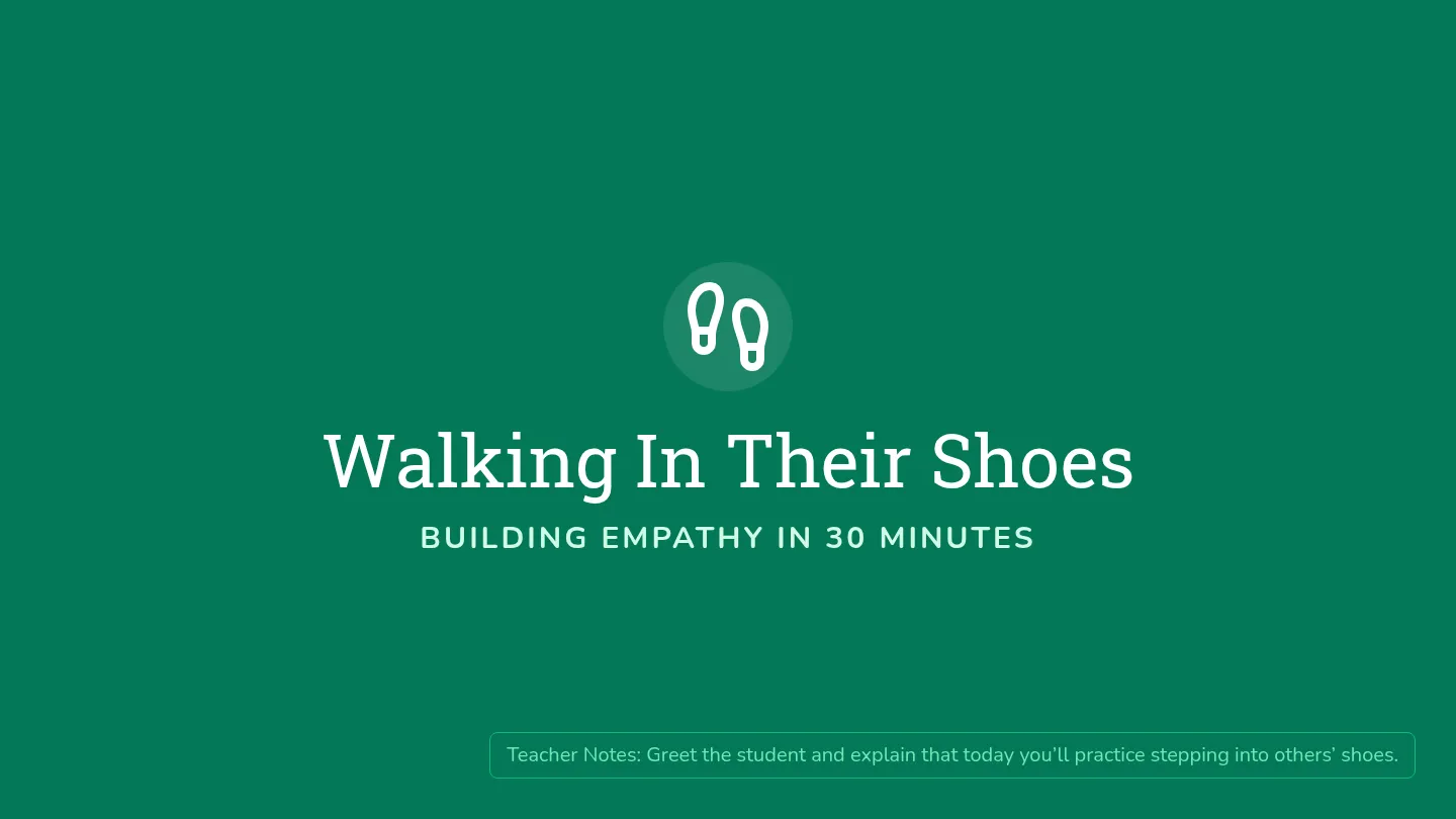 Walking In Their Shoes Slides