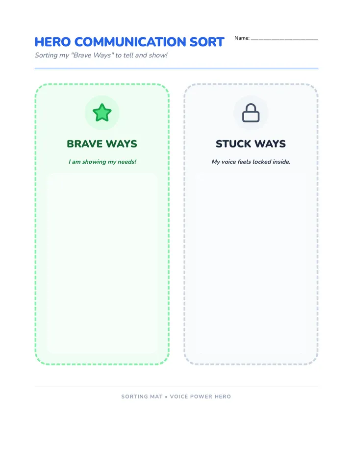 Communication Hero Sort
