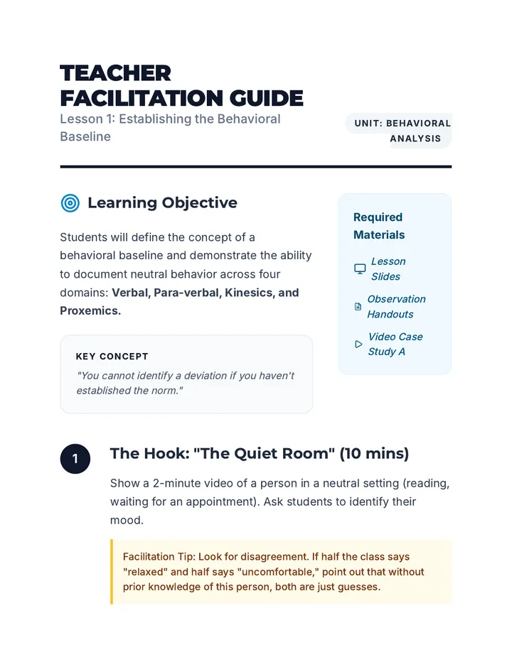 Baseline Facilitation Guide