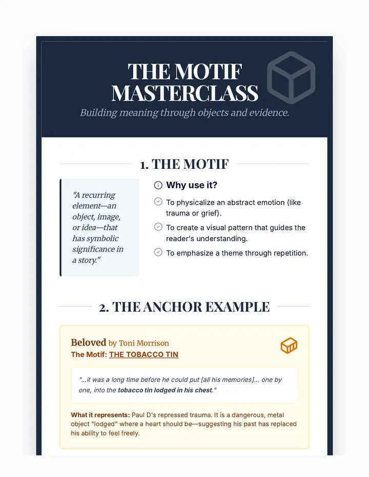 Motif Masterclass Anchor Chart