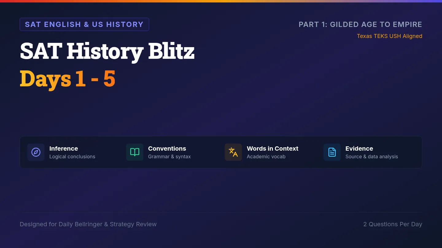 SAT History Deck 1 Slides