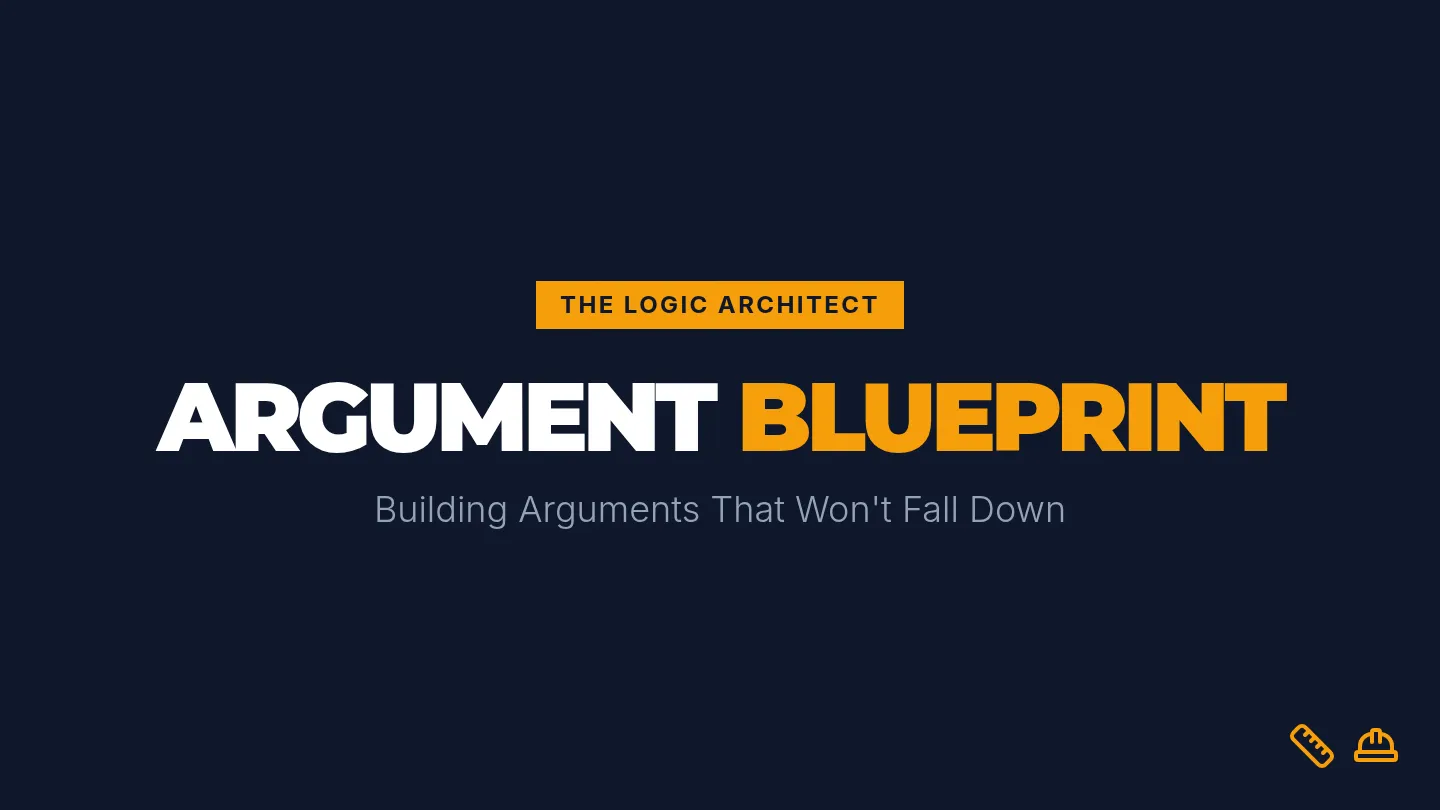 Argument Blueprint Slides
