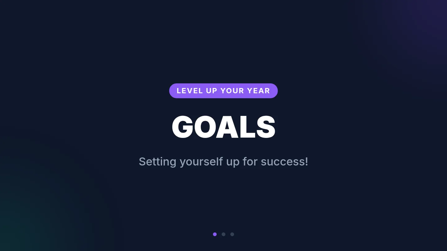 SMART Goal Setting Slides
