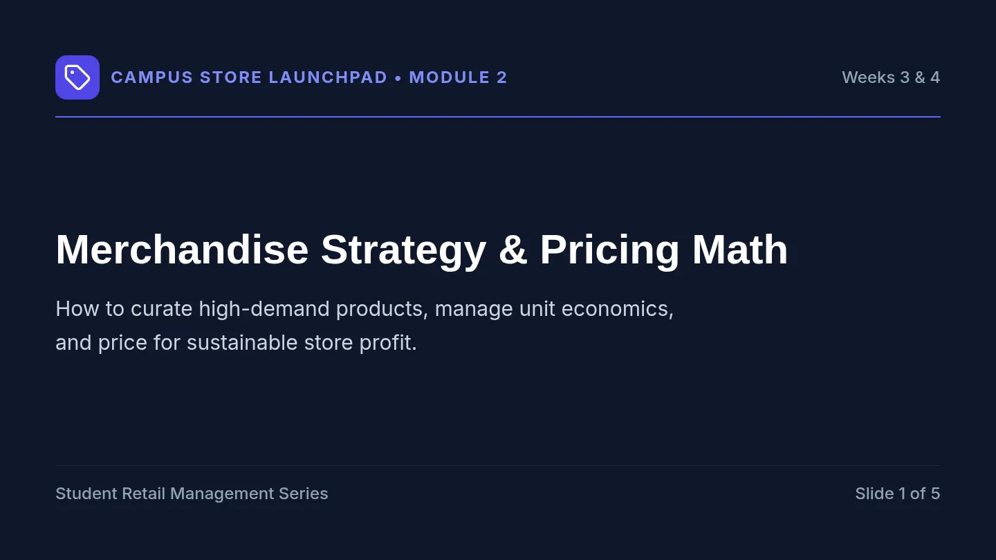 Merchandise Strategy Slides