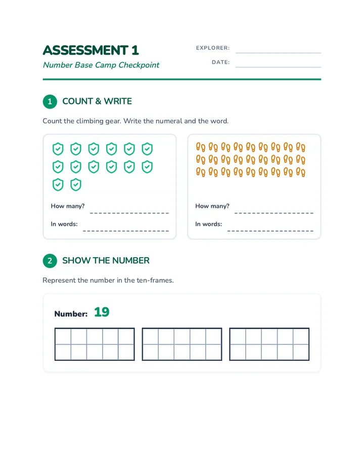 Assessment 1 Worksheet