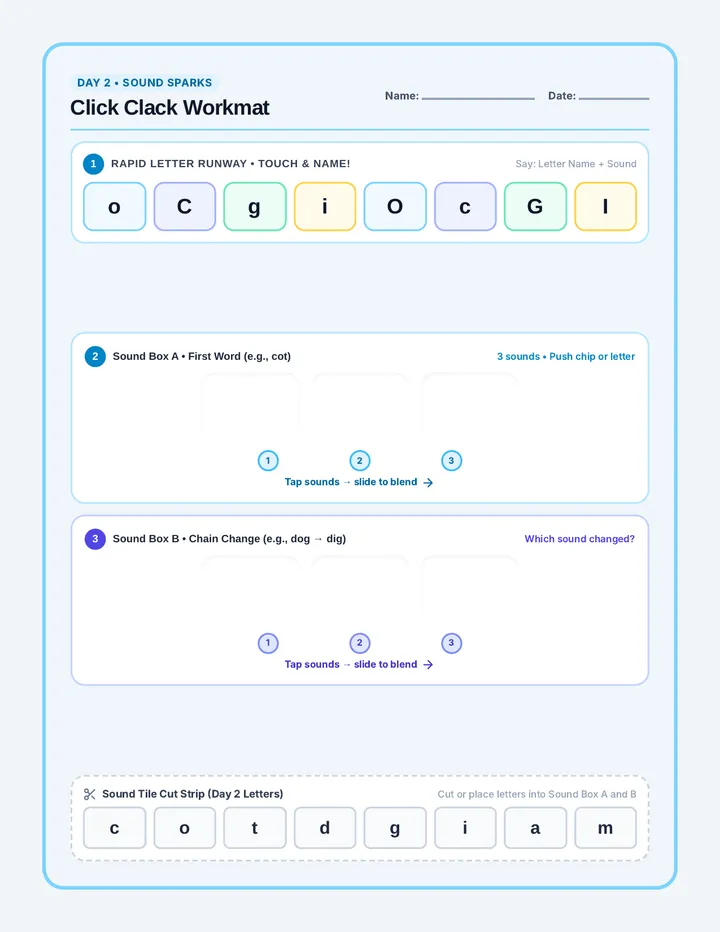 Click Clack Student Mat