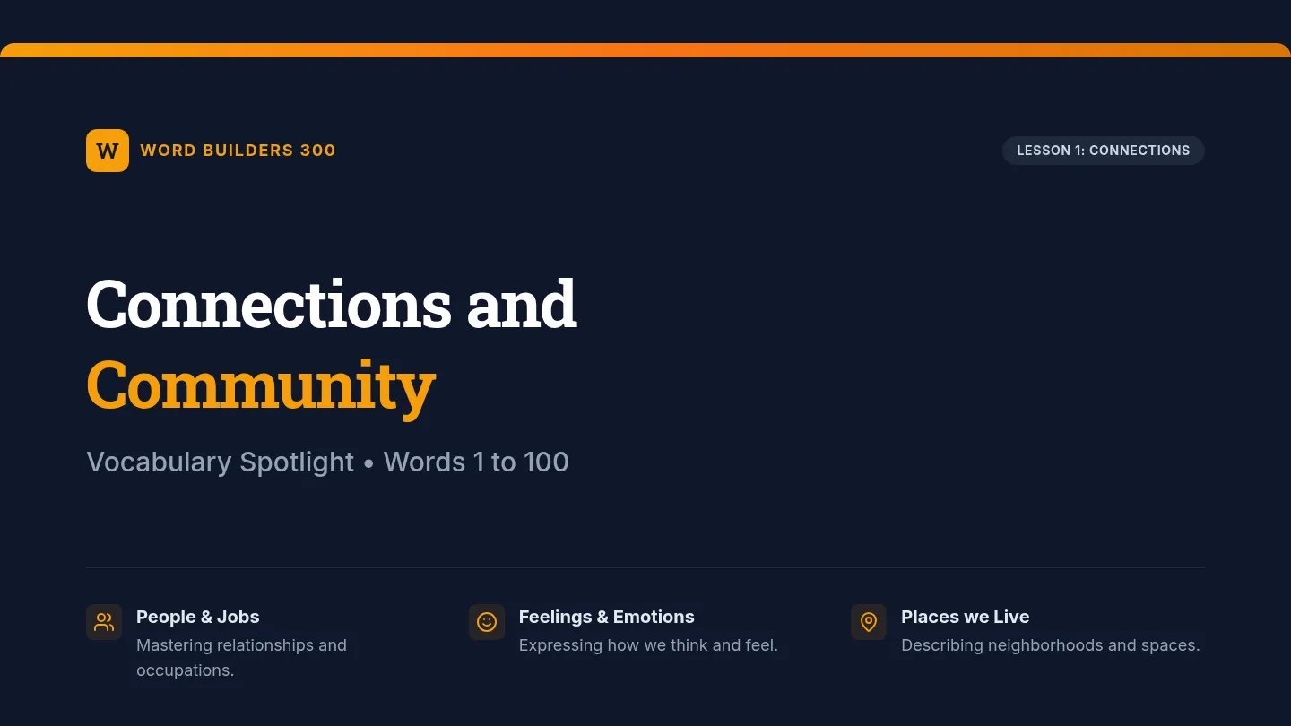 Connections Vocab Slides