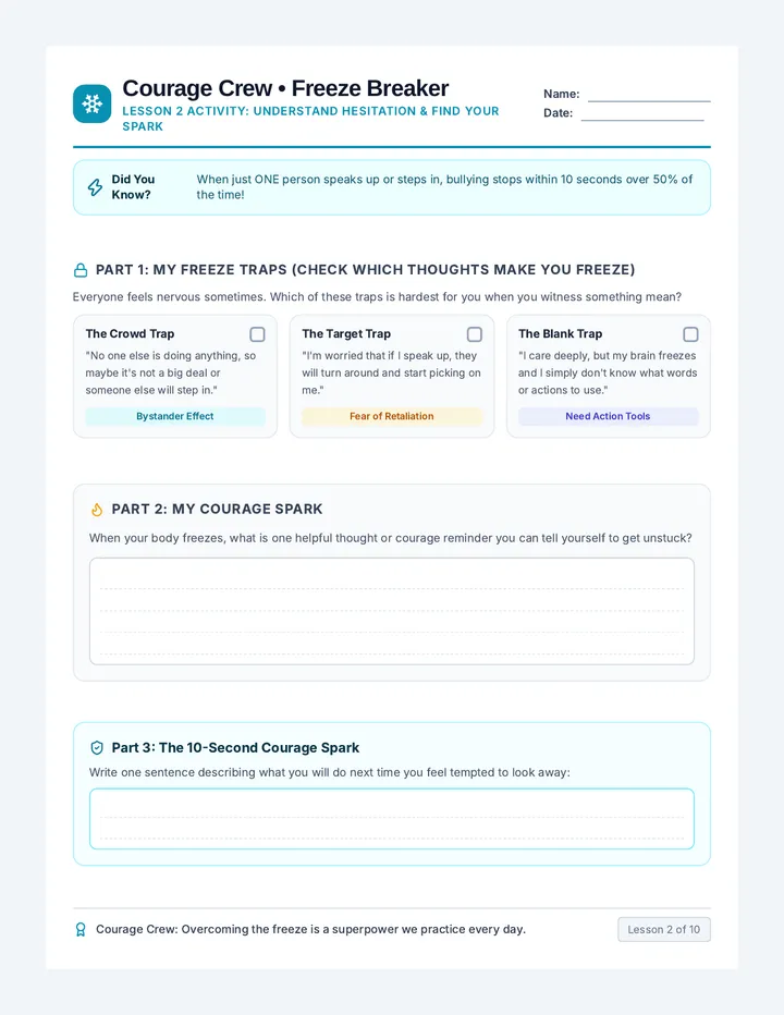 Freeze Breaker Activity