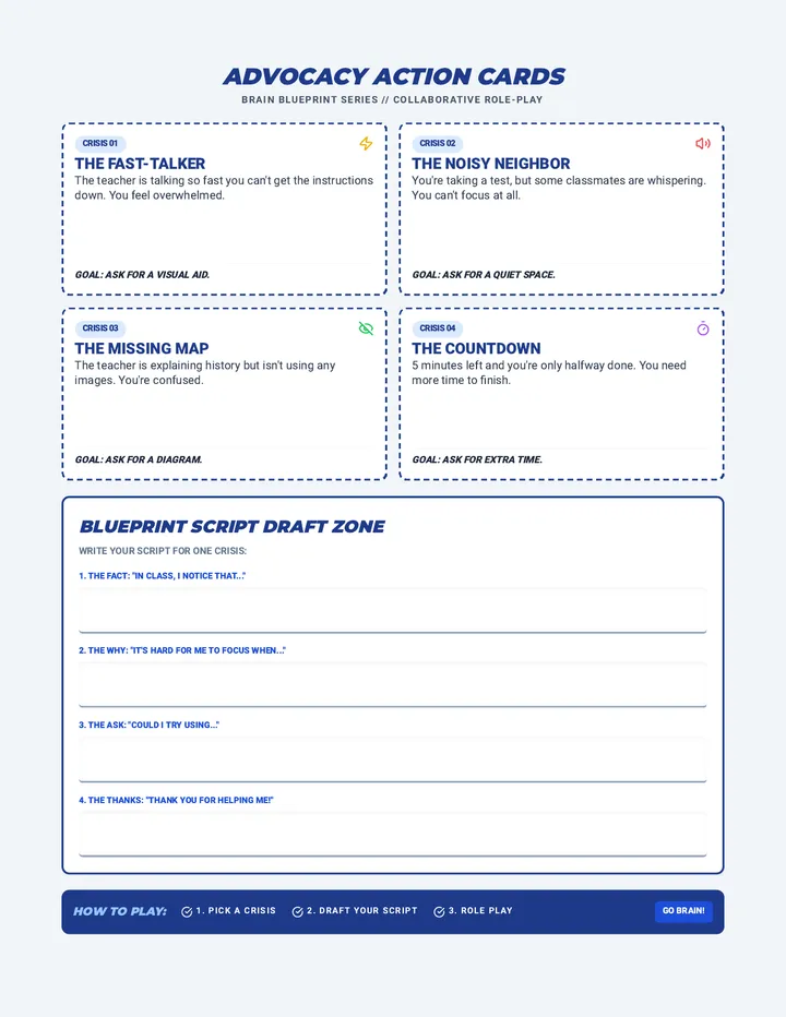 Advocacy Action Cards Activity