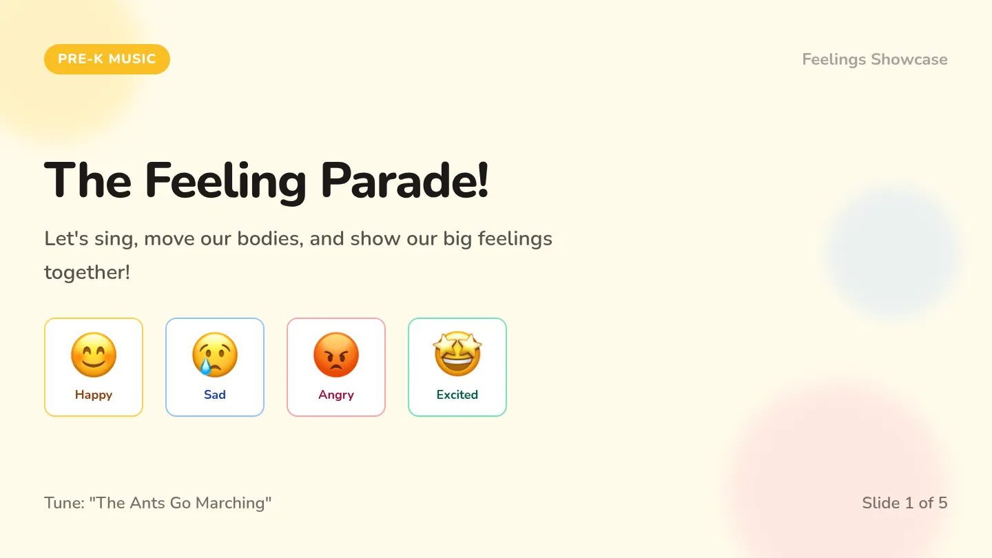Lyrics Gestures Slides