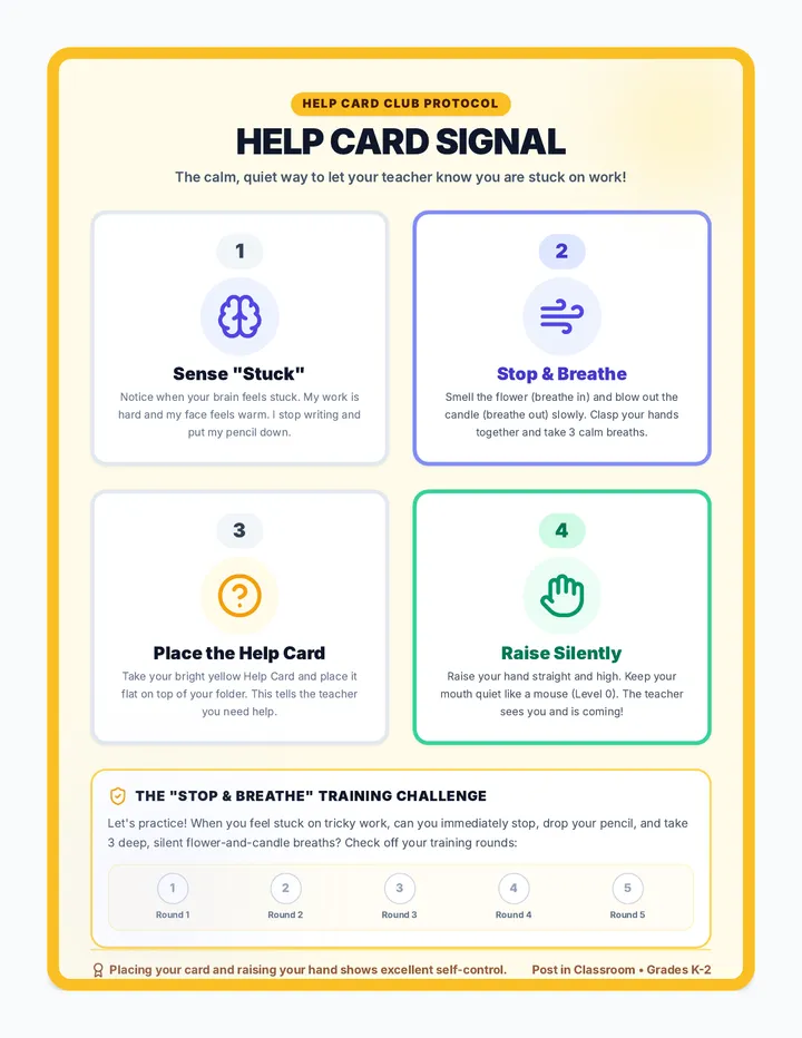 Help Card Poster
