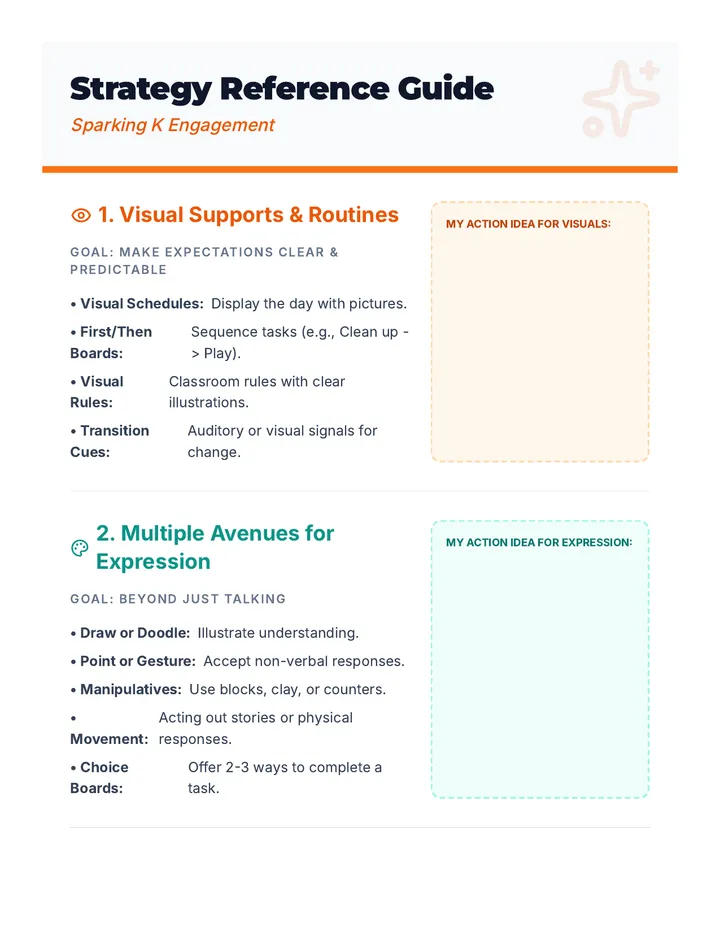 Teacher Strategy Handout