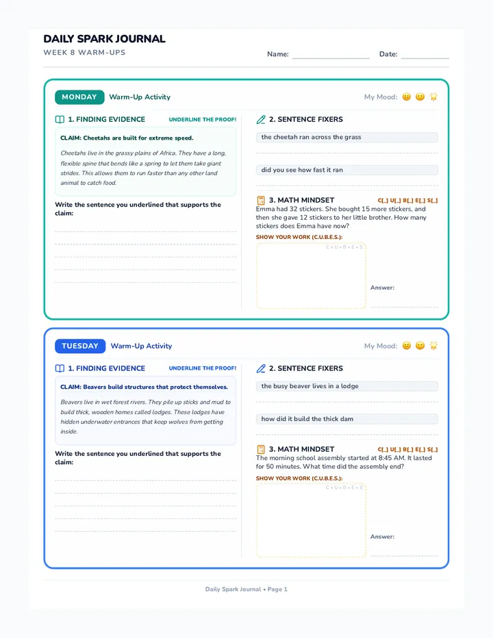 Week 8 Spark Booklet
