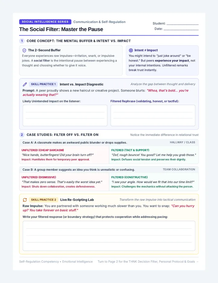 Social Filter Guide