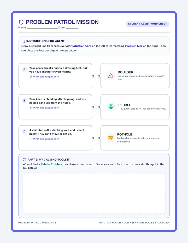Problem Patrol Worksheet