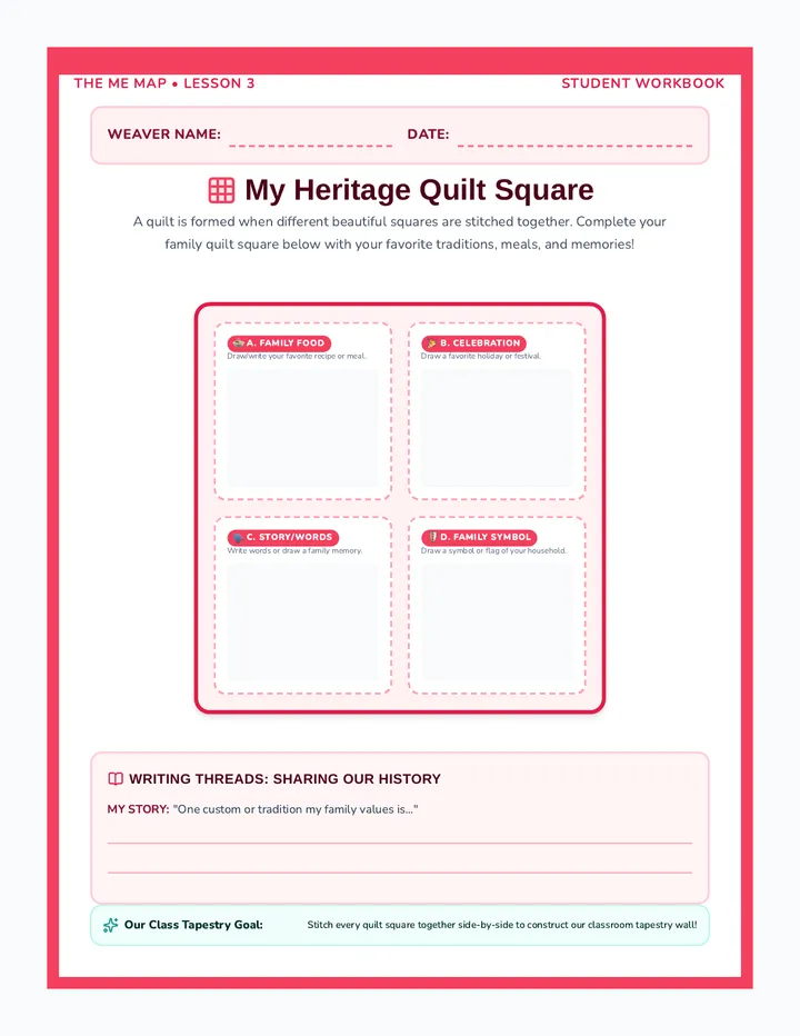 Heritage Quilt Worksheet