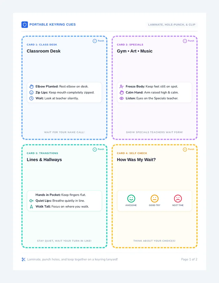 Silent Signal Desk Cards